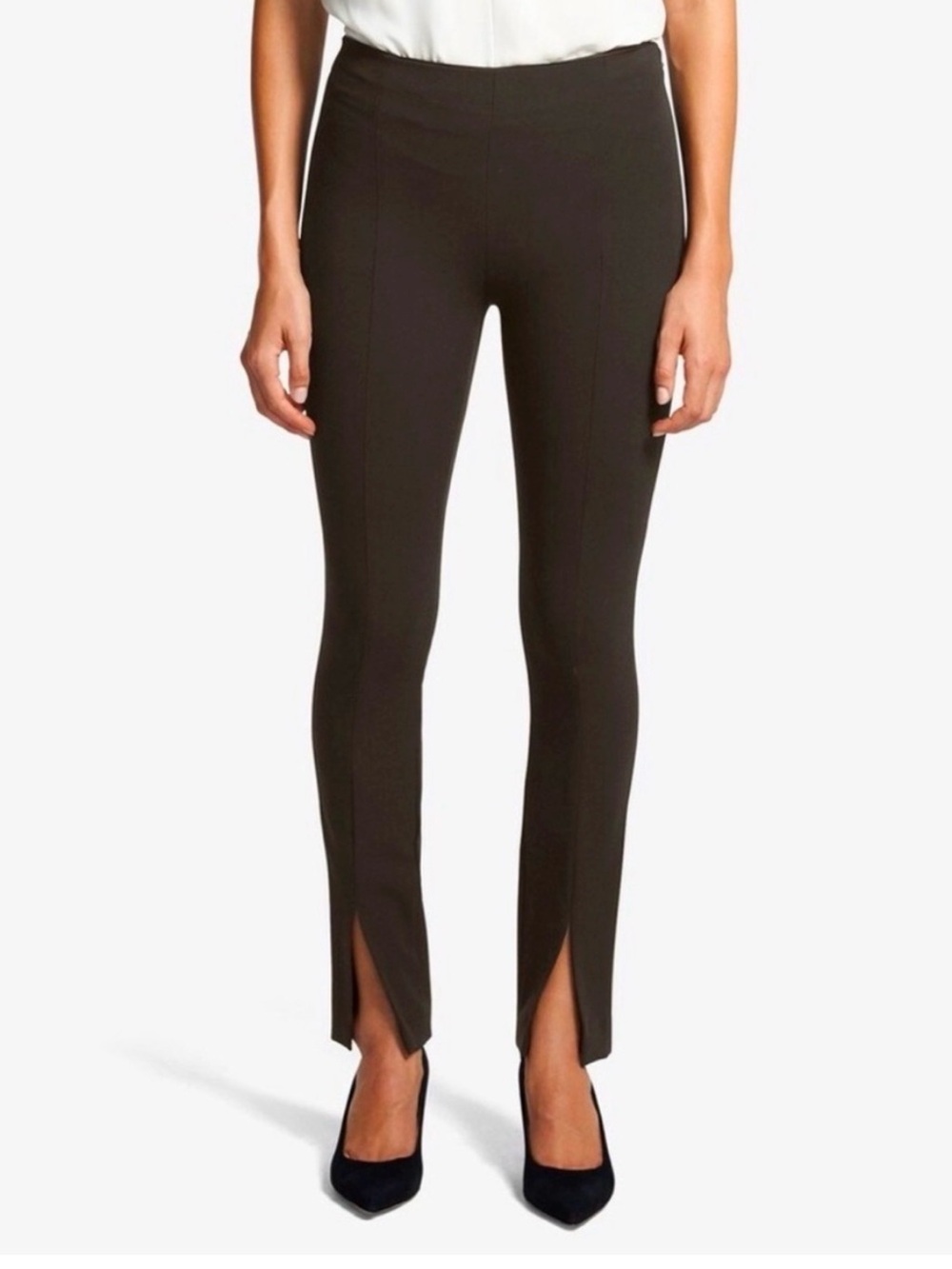 Theory Scuba Slit Legging in Black size medium ponte pants
